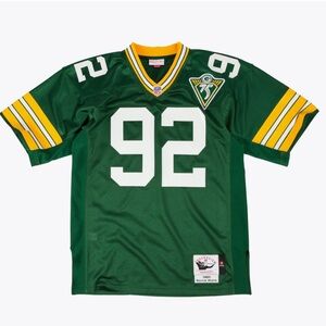 NWT Men’s Reggie White Green Bay Packers 1993 Authentic Mitchell & Ness Jerseys